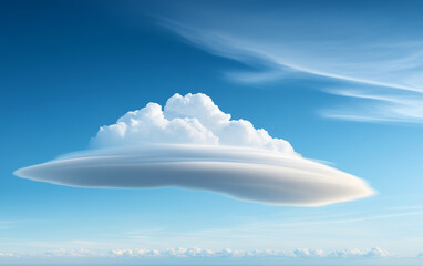 Fresh blue sky and white clouds graphic design background