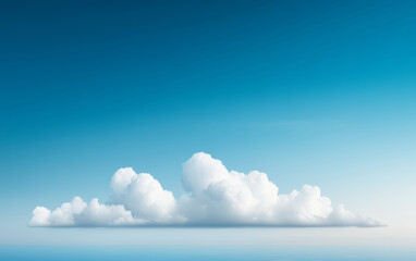 Fresh blue sky and white clouds graphic design background