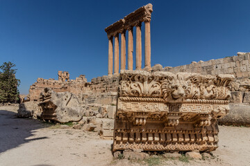 Temple of Jupiter ruins in Baalbek, Lebanon © Matyas Rehak