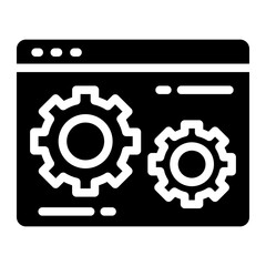 Gear setting vector icon