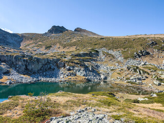 Landscape of Rila Mountain near Malyovitsa Lakes, Bulgaria