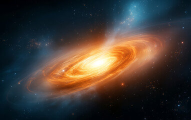 Obraz premium Starry sky theme science and technology background