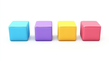 Colorful Cubes Clipart Set for Creative Projects