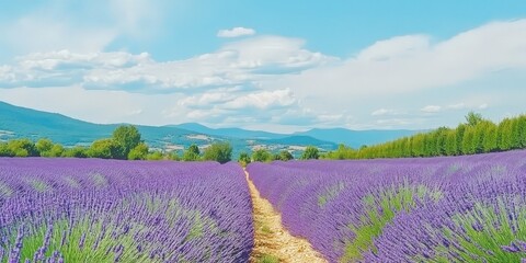 Fototapeta premium Lavender Field In Provence.