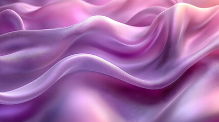 Obraz premium Soft, flowing fabric in shades of pink and purple creates a serene look.