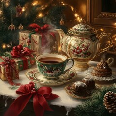 Fototapeta premium Tea for Xmas