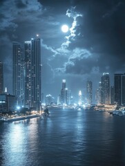 Obraz premium Nightscape of Miami