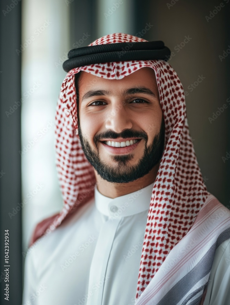 Wall mural Professional Businessman in Suit Smiling at Camera