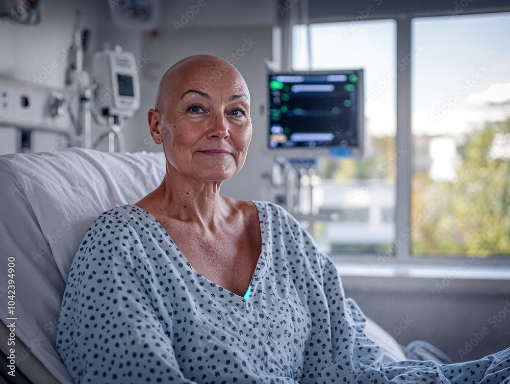 Wall mural Portrait of a Cancer Patient