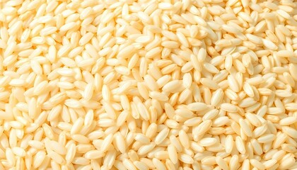 Pile of Raw Rice Grains