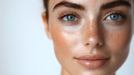 Before-and-after split-screen showing clear skin with reduced melasma pigmentation and smoother texture after Botox, high-definition, Realistic, Natural Colors