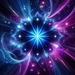 Naklejka premium abstract background with stars