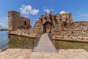 Ruins of Sidon Sea Castle, Lebanon