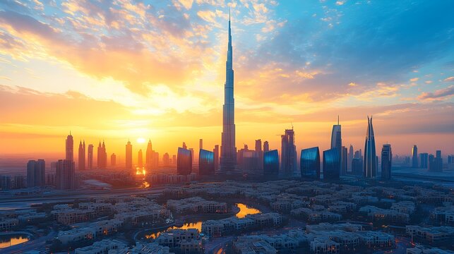 Retro-futuristic city, shimmering skyscrapers dominate the skyline, urban art bringing vibrant life to the lower streets in a blend of eras