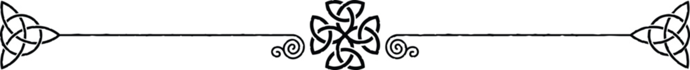 Elegant Celtic Header Graphic - Triquetra Knot