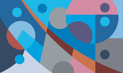 colorful abstract art for wall decoration
