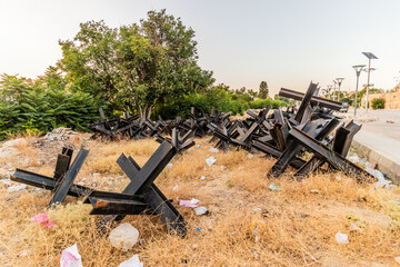Czech hedgehogs stored in Baalbek, Lebanon © Matyas Rehak