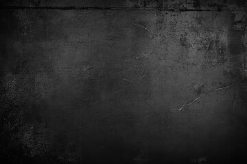 Obraz premium Dark gray grungy textured background for design overlays.
