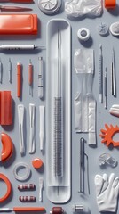 A digital catalog page showcasing a variety of medical supplies, including surgical instruments, wound care products, and disposable gloves.