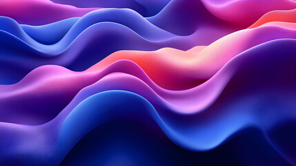 Fototapeta premium Abstract waves in vibrant colors create a dynamic visual effect.