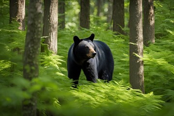 Black Bear in the Forest