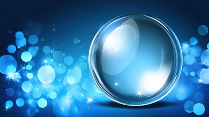Radiant Glass Sphere Background for Luminous Visuals