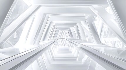 Obraz premium Modern White Futuristic Background Design