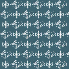 Winter icons Pattern background Vector