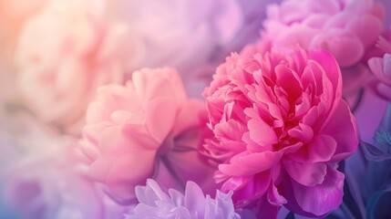 Obraz premium Pink Peony Bouquet