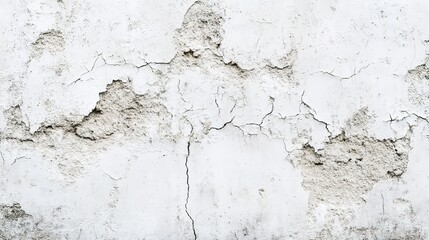 Fototapeta premium Cracked White Wall Texture for Background Use
