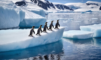 penguins in polar regions