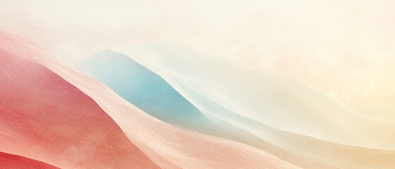 Obraz premium Abstract geometric shapes and muted colors create a harmonious design on a textured surface