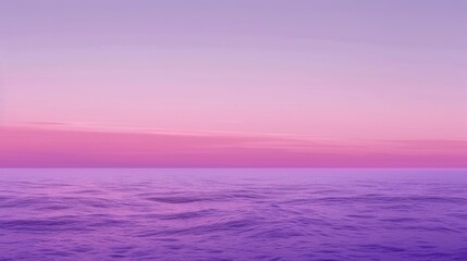 Purple Sunset Over Ocean