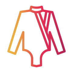 fencing suit Line Gradient Icon