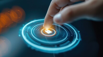 Secure your data with a cuttingedge biometric cyber security system, featuring seamless access control for maximum privacy.