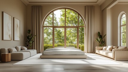 A beautiful modern bedroom