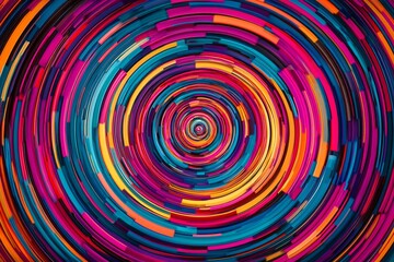 Abstract Colorful Swirling Circles Background Pattern Design