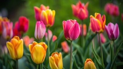 Obraz premium Colorful Tulips in Spring