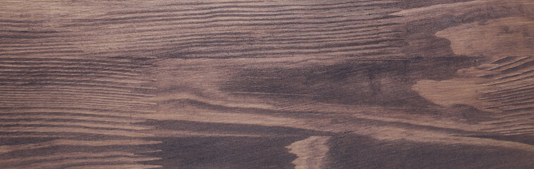 Texture of walnut wood surface, closeup. Banner design