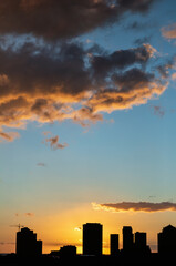 Red, Pink, and Grey Clouds Deck at Sunrise in Hawaii.
