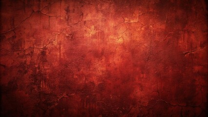 Fototapeta premium Description: Silhouette burgundy red to dark amber color gradient wall texture grunge rough abstract with scratches and small cracks