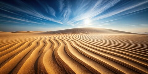 Naklejka premium Desert and wind traces on minimal abstract background