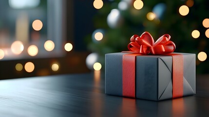 Striking Minimalist Dark Background with Glowing Red Neon Banner Design for Impactful Black Friday Sales and Promotional Campaigns