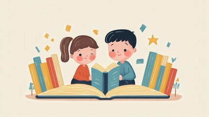 Children Enjoying a Storytime Adventure