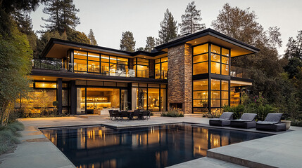 Luxury Modern Vacation Home Atherton California