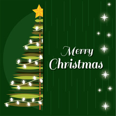 Colored Merry christmas and happy new year poster Vector