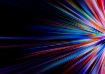 抽象背景_黒とマルチカラー