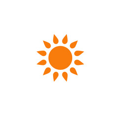 Sun icon flat vector design