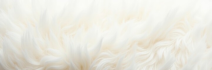 Soft, fluffy white fur texture, ideal for backgrounds, fashion, home decor, and textile design projects.