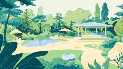 Tranquil Wellness Retreat: Embracing Nature for Health and Mindfulness